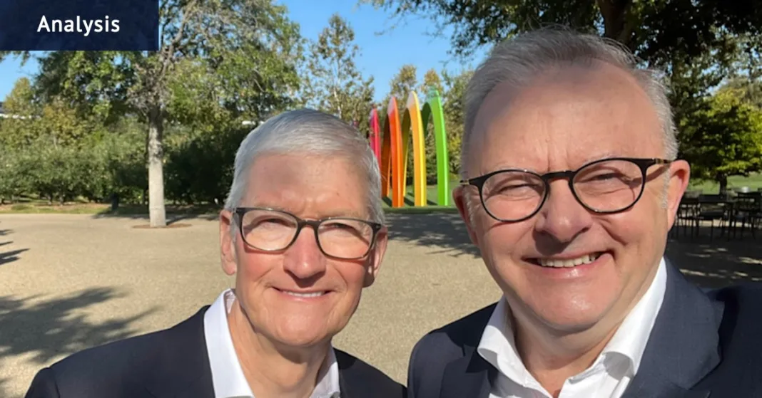 Albo wanders into Tim Apple’s place to fix the internet
