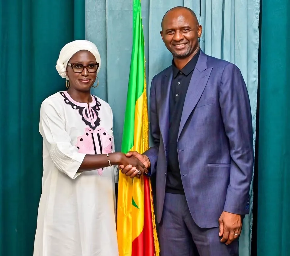 Patrick Vieira reçu par la ministre des Sports : les ambitions du nouveau sélectionneur