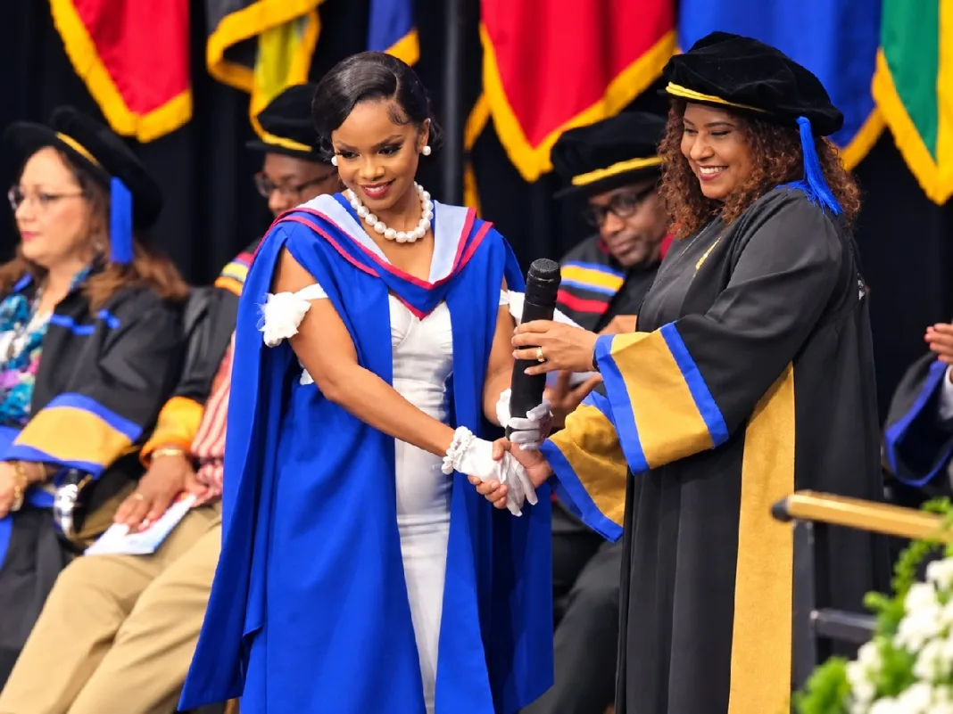 Lil’ Bitts celebrates academic excellence, graduating with distinction from UWI.