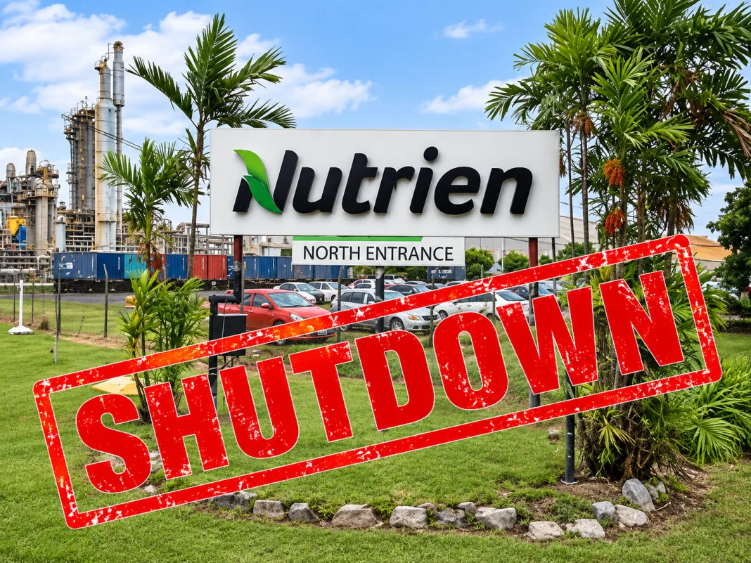 Nutrien has confirmed an indefinite shutdown of its Point Lisas nitrogen operations.