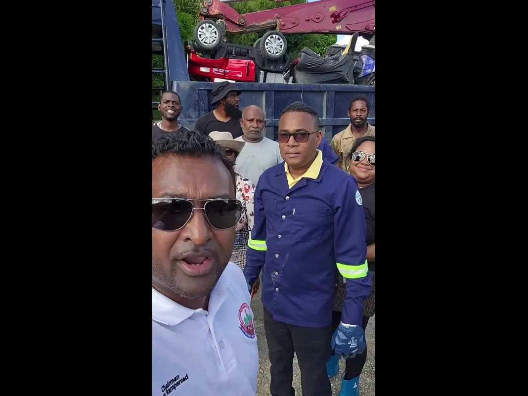 MP Watts, Councillors Lead Saturday Bulk Waste Cleanup in Caparo, Mamoral and Todd’s Road