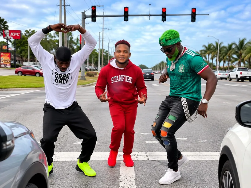 Red-Haired Sampson and Green-Haired Swappi Bring Traffic Light Humour Together