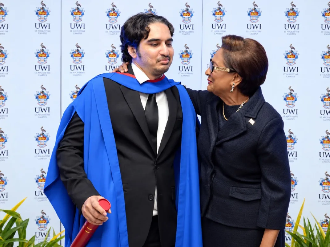 Kamla Celebrates Son’s Law Degree And Niece’s Graduation At UWI