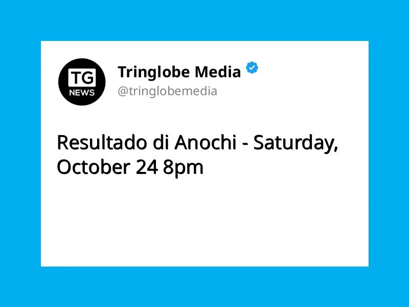 Resultado di Anochi – Saturday, October 24 8pm