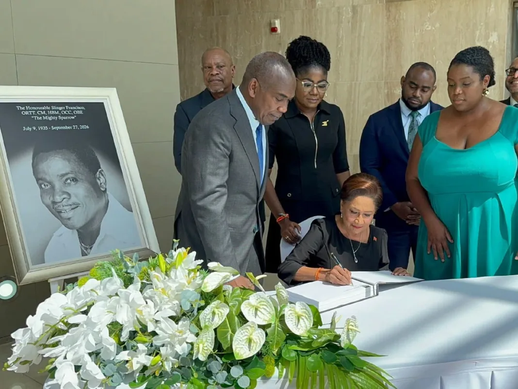 Prime Minister Signs Condolence Book Honouring Late Mighty Sparrow