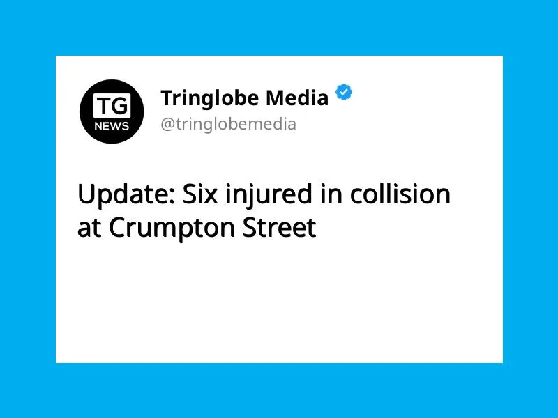 Update: Six injured in collision at Crumpton Street