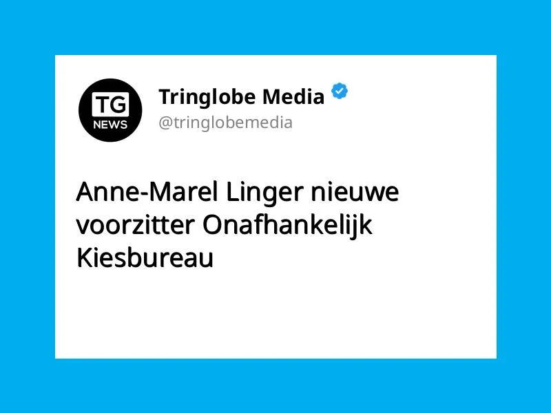 Anne-Marel Linger nieuwe voorzitter Onafhankelijk Kiesbureau