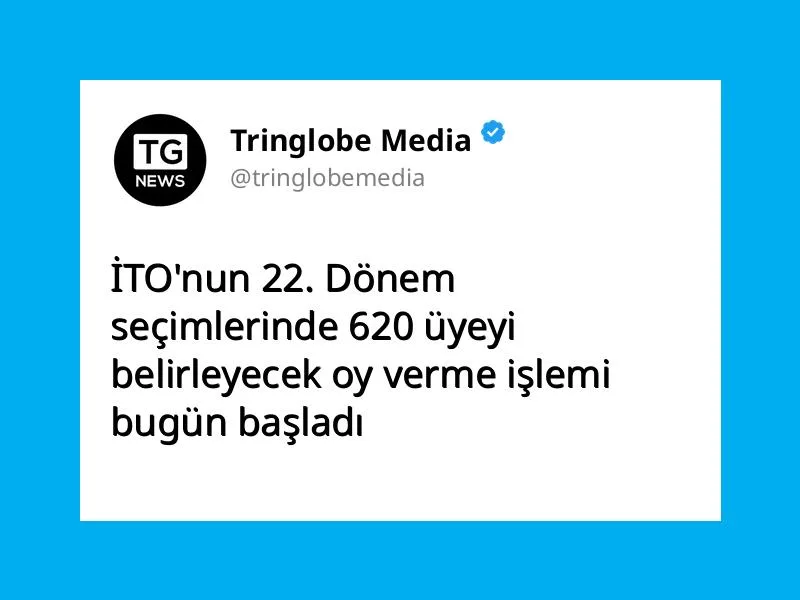İTO’nun 22. Dönem seçimlerinde 620 üyeyi belirleyecek oy verme işlemi bugün başladı