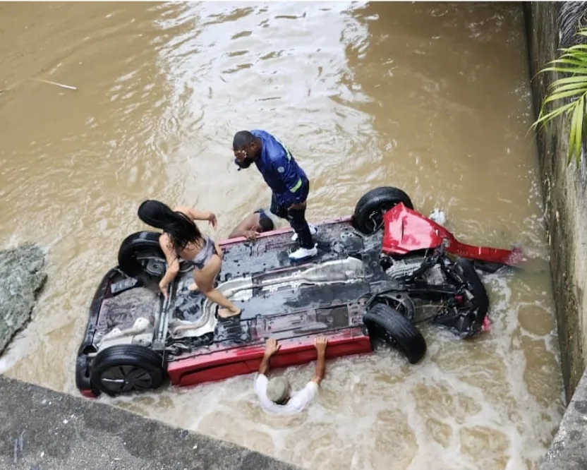 One Dead After Car Plunges Into Cunupia River, Two Others Critical