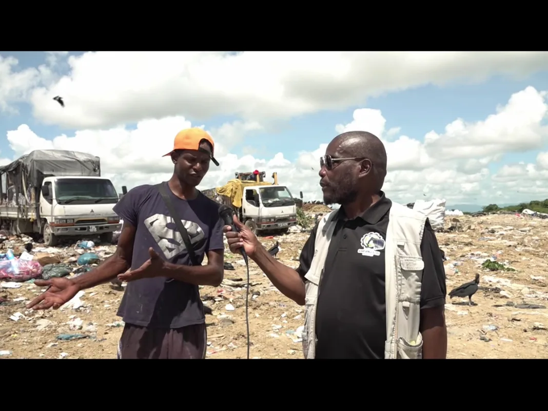 Veteran salvager says dump supports his three wives and children.