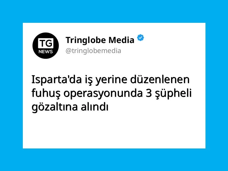 Isparta’da iş yerine düzenlenen fuhuş operasyonunda 3 şüpheli gözaltına alındı