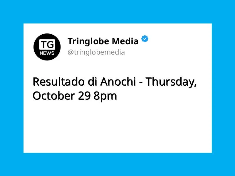 Resultado di Anochi – Thursday, October 29 8pm