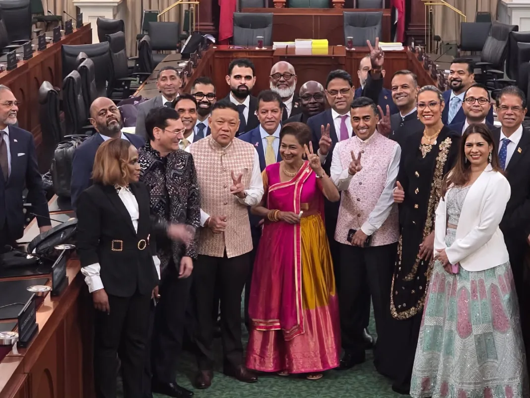 Prime Minister Persad-Bissessar Celebrates $63.4 Billion Budget Passage at Red House