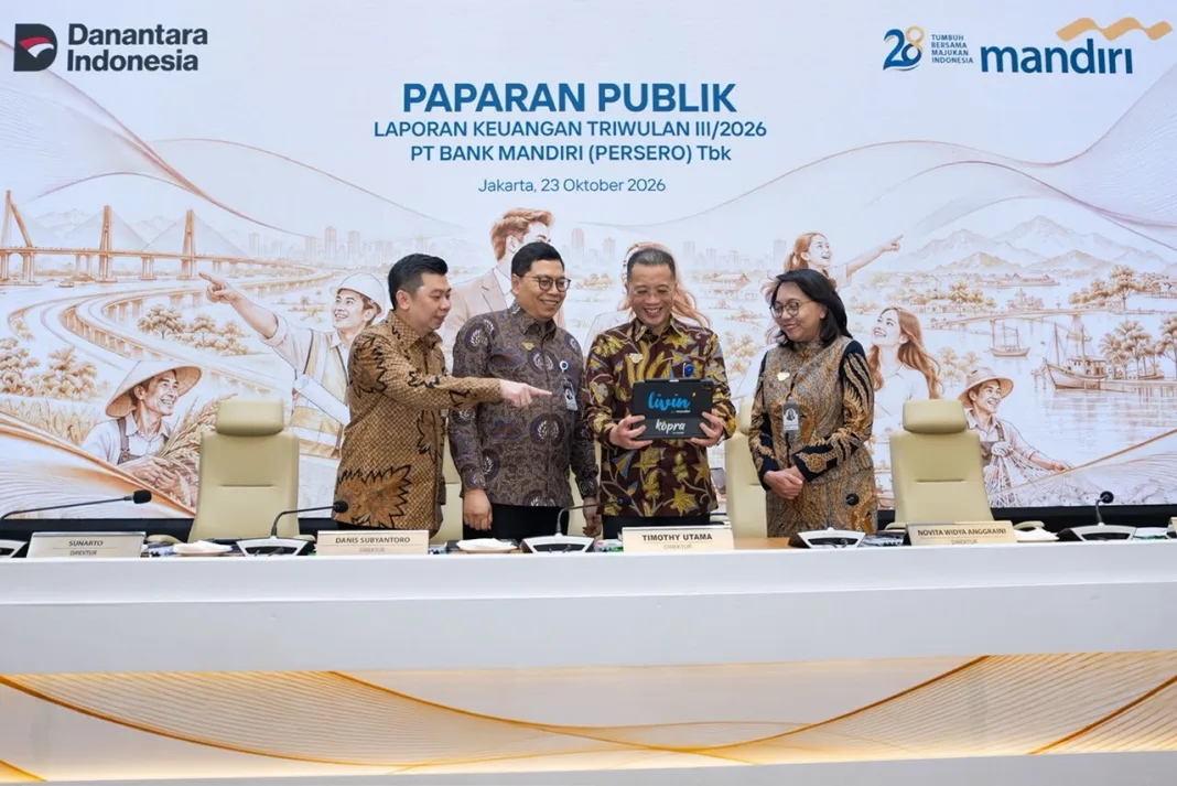 Bank Mandiri Raup Laba Rp45,5 Triliun hingga Kuartal III 2026