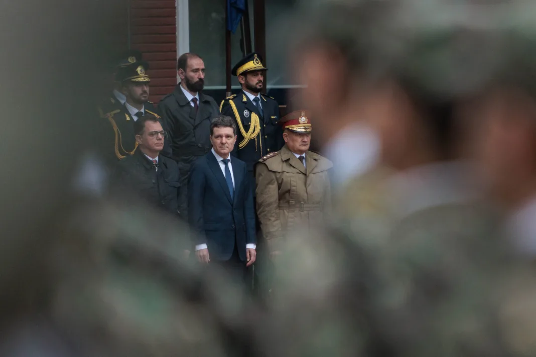 Presedintele Nicusor Dan participa la ceremonia de depunere a juramantului militar de catre studentii Academiei Tehnice Militare 'Ferdinand I', in Bucuresti, vineri, 23 octombrie 2026. ALEXANDRU NECHEZ / MEDIAFAX FOTO