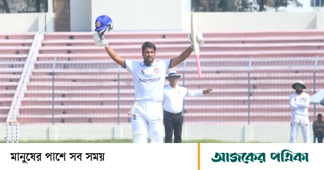 নাঈম শেখের ট্রিপল সেঞ্চুরির আক্ষেপ, রবিনের ডাবল সেঞ্চুরি