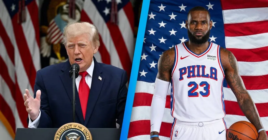 Donald Trump llamó “vergüenza” a LeBron James por estirarse durante el himno de Estados Unidos, le exigió disculpas y el jugador respondió con ironía