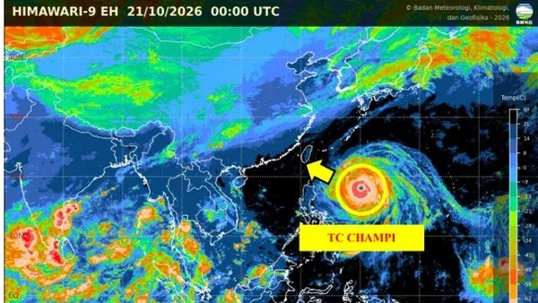 BMKG: Siklon Champi Ubah Arah Sebaran Asap Karhutla