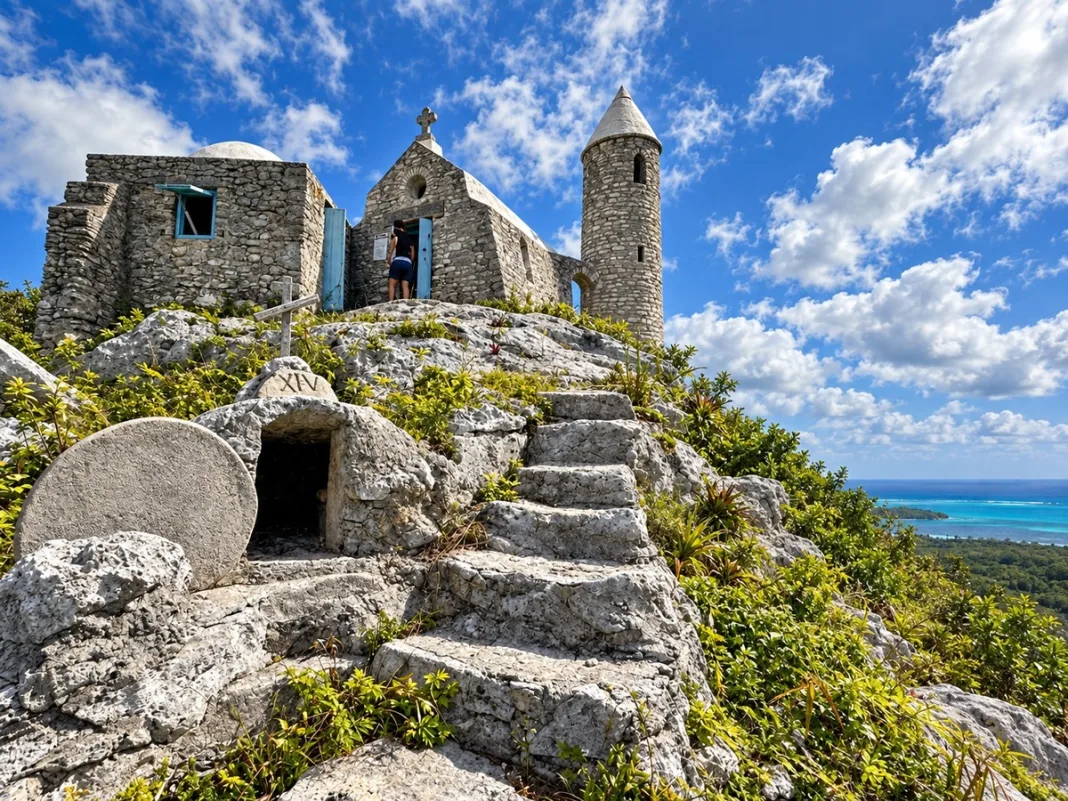 Bahamas’ Highest Point Hides A Hand-Built Stone Hermitage Above Cat Island