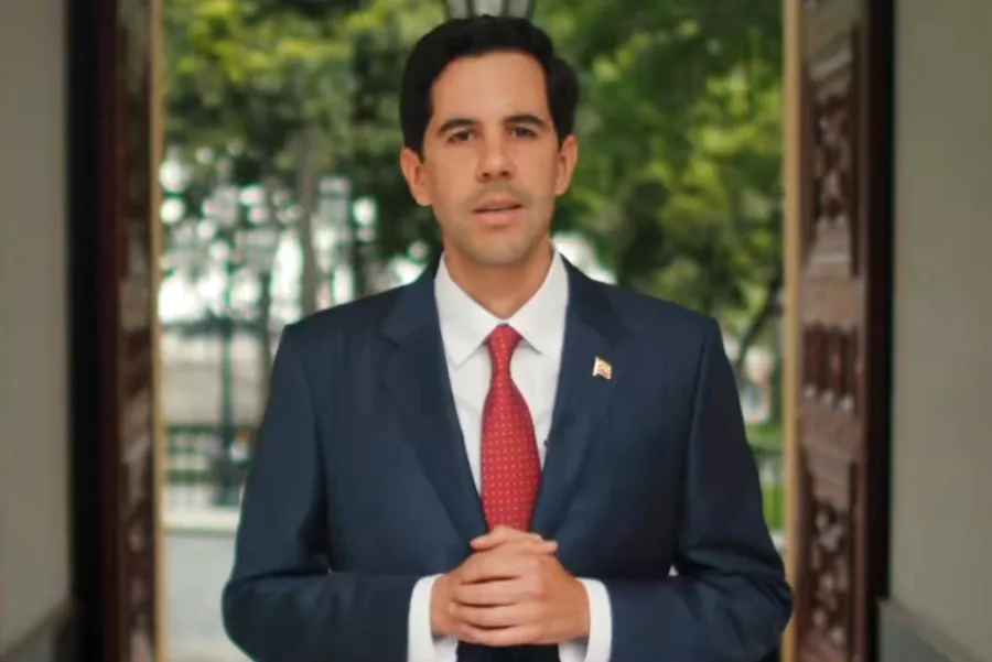 AME8013. BOGOTÁ (COLOMBIA), 29/10/2026.- Captura de video tomada de la cuenta oficial en X @OliverBlanco del nuevo Canciller de Venezuela, Oliver Blanco. Blanco prometió abrir caminos a través de una diplomacia que produzca 