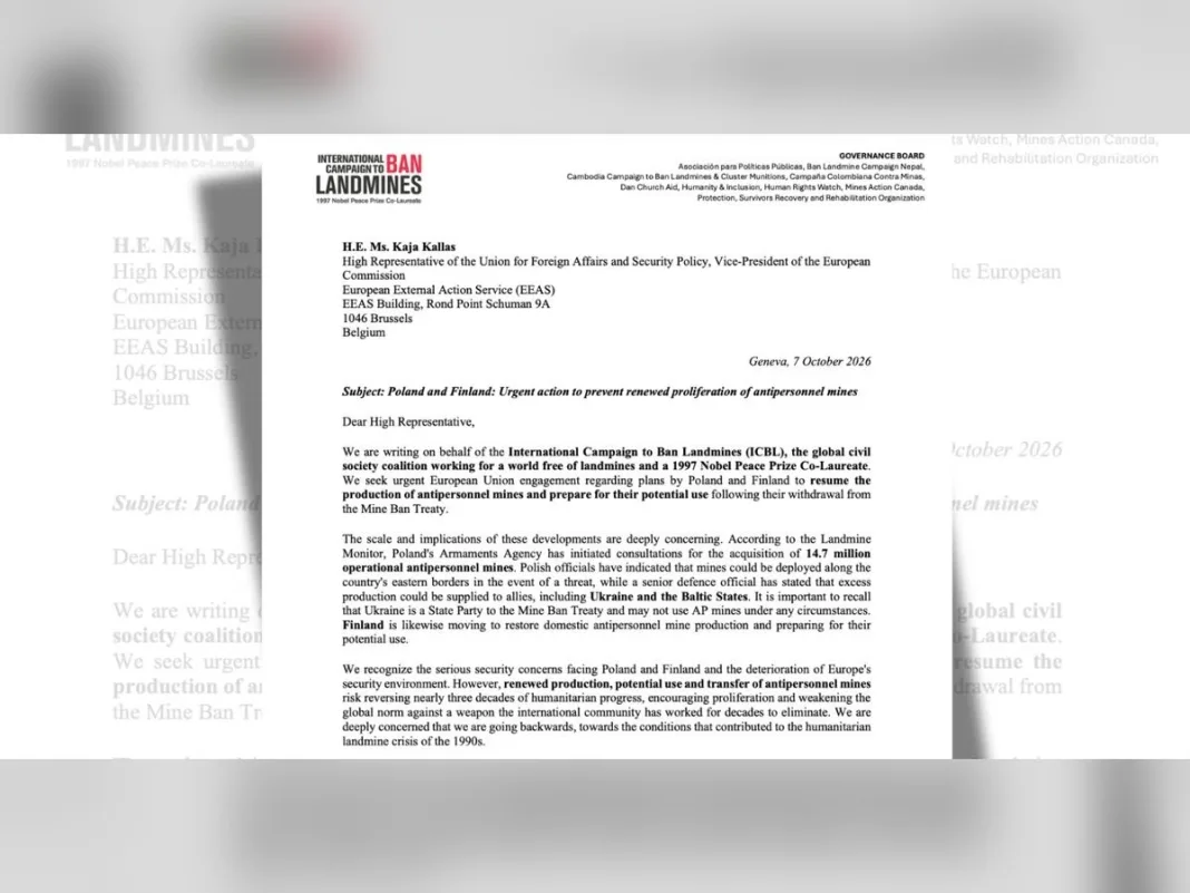 Landmine campaign urges UK ministers to intervene over Poland and Finland’s production plans