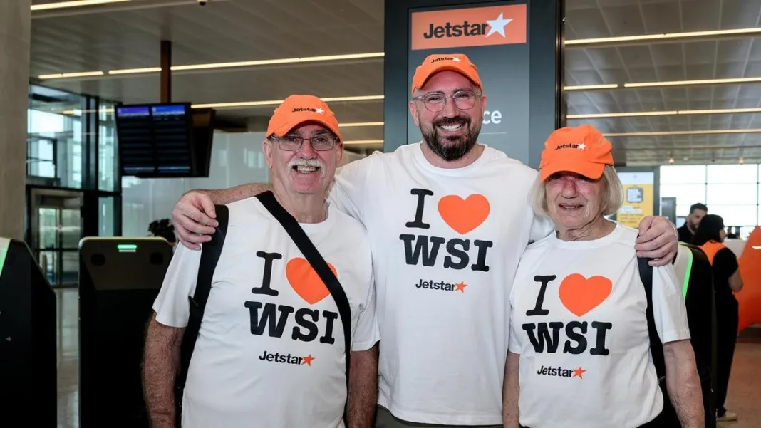 First flight takes off from ‘Australia’s best airport’