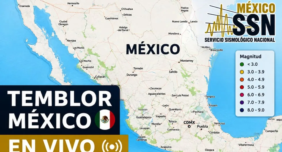 Temblor en México EN VIVO hoy, 27 de octubre 2026: hora exacta, magnitud y dónde fue el epicentro del último sismo vía SSN