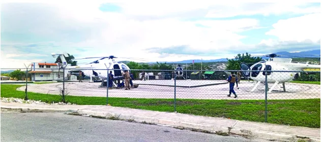 Helicópteros de combate de El Salvador llegan al país para dar apoyo logístico