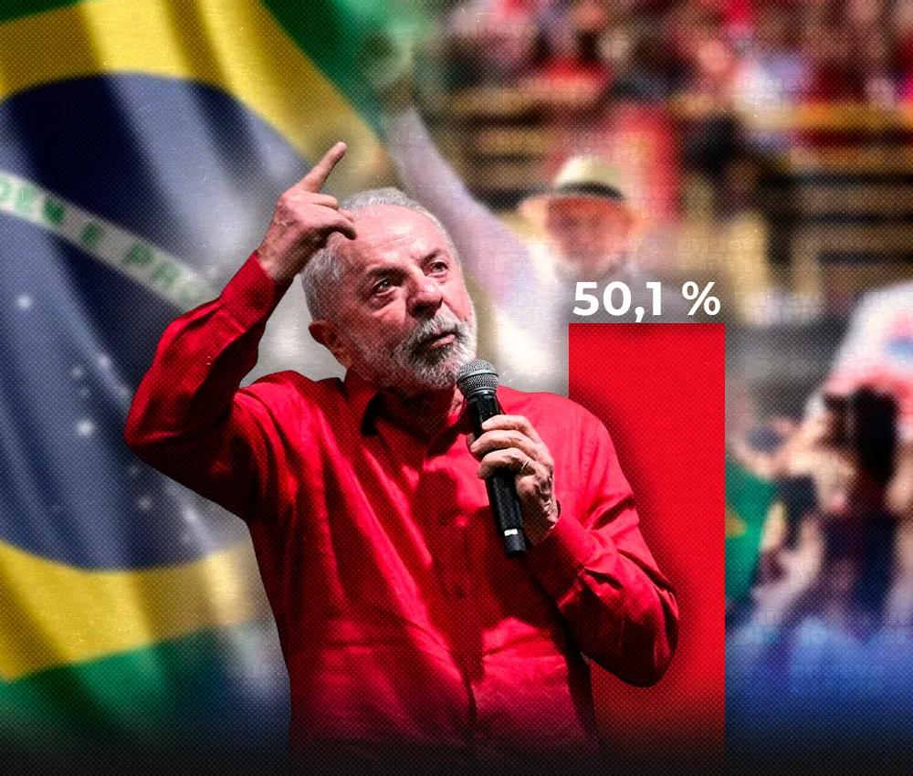 Lula vuelve a liderar el recuento con el 50,1 % de los votos a la mitad del escrutinio